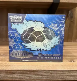 NEW Pokemon TCG: Stellar Crown Pokemon Center Exclusive Elite Trainer Box ETB - Image 1