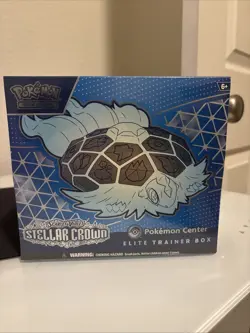 NEW Pokemon TCG: Stellar Crown Pokemon Center Exclusive Elite Trainer Box ETB - Image 1