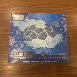 NEW Pokemon TCG: Stellar Crown Pokemon Center Exclusive Elite Trainer Box ETB - Image 1