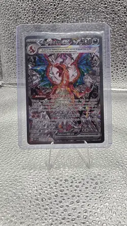 Pokemon TCG Sv03: Obsidian Flames Charizard EX Holo Card 223/197 NM - Image 1