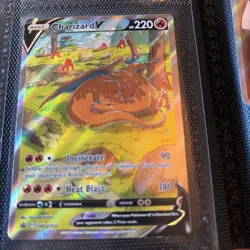 Pokemon TCG Charizard v SWSH260 Sword & Shield Promo And free Card - Image 1