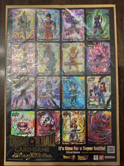 Dragon Ball Super Card Game Fusion World 1st Anniversary Poster 12" x 16" New - Image 1