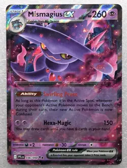 Mismagius EX 036/094 Full Art NM Pack Fresh Phantasmal Flames Pokemon Card - Image 1