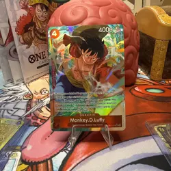 Near Mint Monkey D. Luffy OP12-015 Alt Art One Piece Card Game Alternate Art SR - Image 1