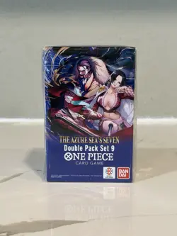 ONE PIECE CARD GAME OP-14 THE AZURE SEA’S SEVEN DOUBLE PACK SET VOL 9 NEW/SEALED - Image 1