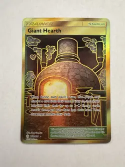 Pokemon TCG Giant Hearth 263/236 Cosmic Eclipse 🔥 NM Full Art Pokemon Card - Image 1