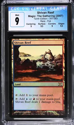 SHIVAN REEF 10th Edition Foil Rare CGC 9 Q++ MTG [Nostalgium] - Image 1