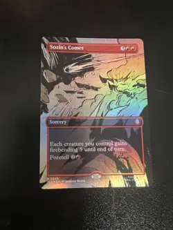 1x Sozin's Comet - 0309, Borderless Art Foil, Magic the Gathering, MTG NM - Image 1