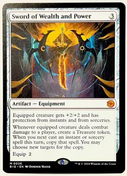 MTG Sword of Wealth and Power-Outlaws of Thunder Junction: the Big Score NM-M - Image 1