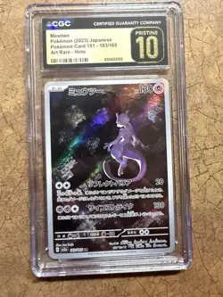 Mewtwo Pokemon (2023) Japanese Pokemon Card 151 - 183/165 Art Rare - PRISTINE - Image 1