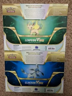 Pokemon TCG Glaceon & Leafeon VSTAR Special Collection Box SET - Factory Sealed - Image 4