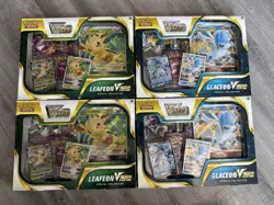 NEW SEALED Pokemon Glaceon & Leafeon VStar Boxes SET OF 4(2x leafeon 2x glaceon) - Image 1