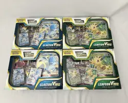 NEW SEALED Pokemon Glaceon & Leafeon VStar Boxes SET OF 4(2x leafeon 2x glaceon) - Image 1