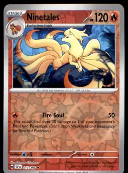 Pokemon TCG Ninetales HeartGold & SoulSilver - Call of Legends #17 Reverse Holo - Image 1