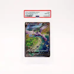 Aerodactyl V - 180/196 PSA 10 Lost Origin Alternate Art Pokemon - GEM MT - Image 1