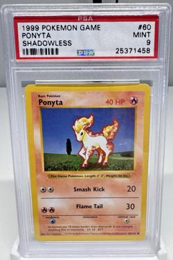 Ponyta Shadowless Base Set PSA 9 MINT Vintage WOTC 60/102 1999 Pokemon - Image 1