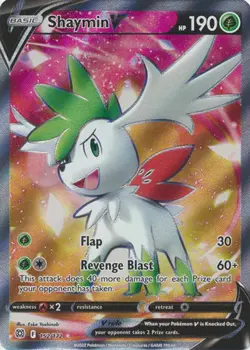 Shaymin V - 152/172 Brilliant Stars FULL ART Pokemon - NM/MINT - Image 1