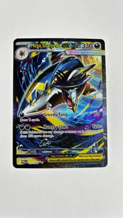 Pokemon Mega Sharpedo ex 127/094 - Phantasmal Flames - Near Mint - Full Art Holo - Image 1