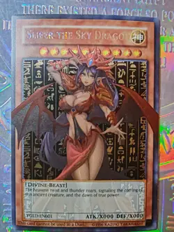 3 Cards Yu Gi Oh Full Art Egyptian Gods Osiris Slifer Obelisk Ra Oil Holo - Image 5
