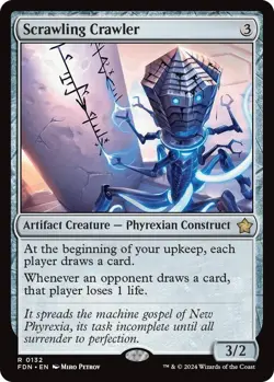 Scrawling Crawler 0132 MTG FDN Foundations Rare NP - Image 1