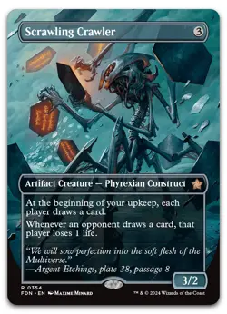 Scrawling Crawler (Borderless) #354 (NM) Foundations FDN Magic MTG - Image 1