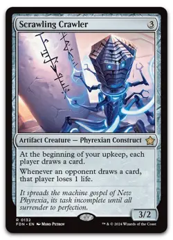 Scrawling Crawler #132 (NM) Foundations FDN Magic MTG - Image 1