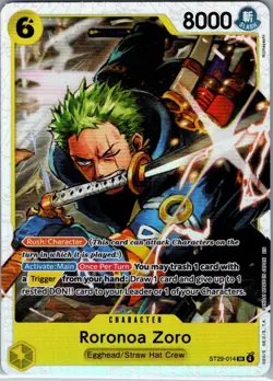 Roronoa Zoro ST29-014 English Starter Deck 29: Egghead - One Piece Card - NM - Image 1