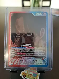 Portgas.D.Ace Leader Alt Art OP13-002 M OPTCG One Piece Carrying On His Will - Image 1