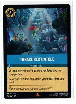Disney Lorcana Ursula's Return Treasures Untold 165/204 Rare NON-FOIL - Image 1