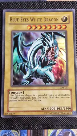Yu-Gi-Oh! TCG Blue-Eyes White Dragon Legend of Blue Eyes White Dragon LOB-001... - Image 1