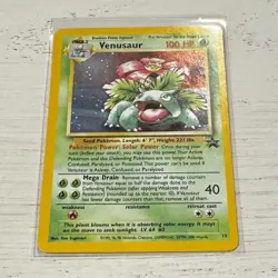 Pokemon TCG Venusaur Card 13/53 Black Star Promo WOTC English Edition - Image 3
