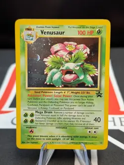 VENUSAUR 013 WOTC BLACK STAR PROMO POKEMON TCG DAMAGED READ - Image 1