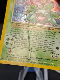 VENUSAUR 013 WOTC BLACK STAR PROMO POKEMON TCG DAMAGED READ - Image 4