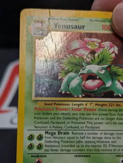 VENUSAUR 013 WOTC BLACK STAR PROMO POKEMON TCG DAMAGED READ - Image 5