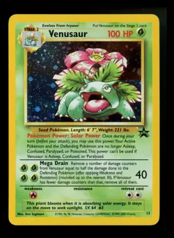 Venusaur 13 Black Star Promo 2000 Gameboy WOTC Holo Rare Pokemon Card TCG - Image 1