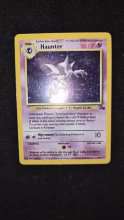 Pokemon TCG WOTC Haunter 6/62 Fossil Holo Vintage LP Lightly Played Rare - Image 1
