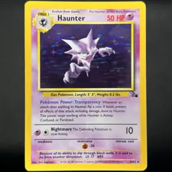 Pokemon TCG Fossil Haunter Holo Rare 6/62 LP+ Vintage WOTC - Image 1