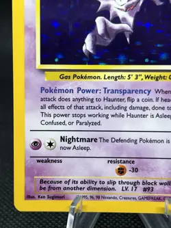 Pokemon TCG Fossil Haunter Holo Rare 6/62 LP+ Vintage WOTC - Image 5