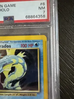 PSA 7 Gyarados 6/102 Base Set 1999 Holo Rare Graded Pokemon Card - Image 4