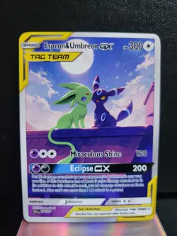 CUSTOM TCG FAN ART CARD SHINY ESPEON AND UMBREON - Image 1