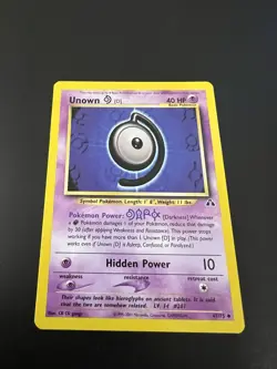 Unown D 47/75 Neo Discovery Unlimited 2001 Pokemon Card Uncommon NM - Image 1