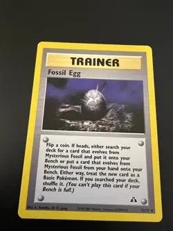 Fossil Egg 72/75 Neo Discovery Unlimited 2001 Pokemon Card Uncommon NM - Image 1