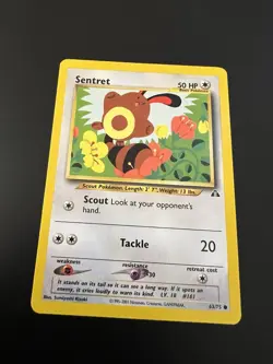 Sentret 63/75 Neo Discovery Unlimited 2001 Pokemon Card Common NM - Image 1