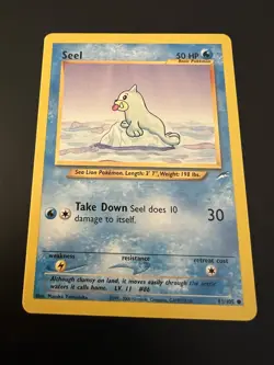 Seel 81/105 Neo Destiny Unlimited 2002 Pokemon Card Common LP - Image 1