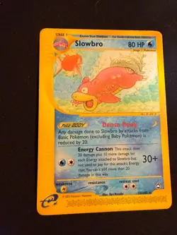 Pokemon Card TCG Slowbro 33/147 Aquapolis Vintage Vtg English WOTC Rare Pokemon - Image 4