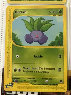 Pokemon TCG Oddish Lot of 4 Includes 2 Vintage Cards! Near Mint Condition - Image 2