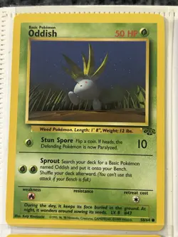 Pokemon TCG Oddish Lot of 4 Includes 2 Vintage Cards! Near Mint Condition - Image 3