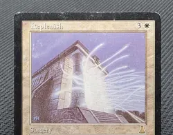 MTG Replenish- DAMAGED/INKED -Urza's Destiny Magic the Gathering Card # 15 - Image 3