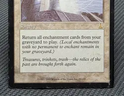 MTG Replenish- DAMAGED/INKED -Urza's Destiny Magic the Gathering Card # 15 - Image 4