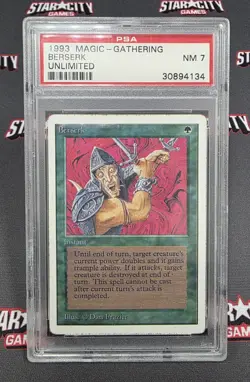 MTG Berserk - Unlimited Edition Magic the Gathering Card Graded PSA 7 - Image 1
